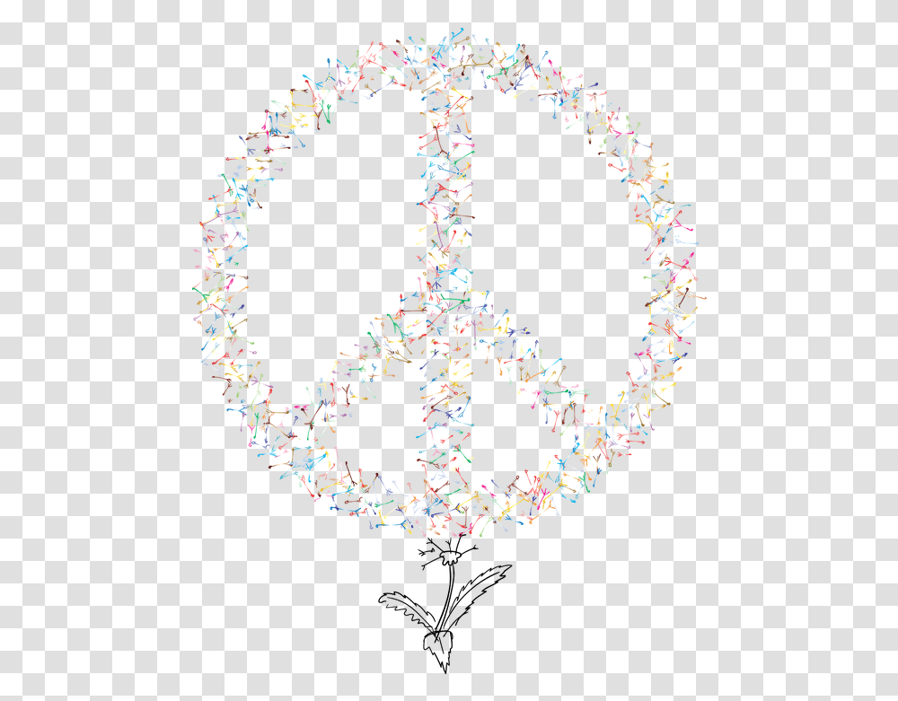 Dandelion Peace Sign Free Vector Graphic On Pixabay Circle, Ornament, Text, Alphabet, Pattern Transparent Png