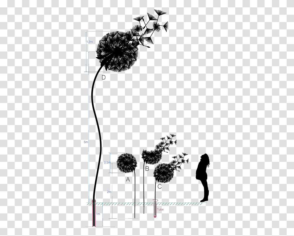 Dandelions Steel, Plant, X-Ray, Ct Scan, Medical Imaging X-Ray Film Transparent Png