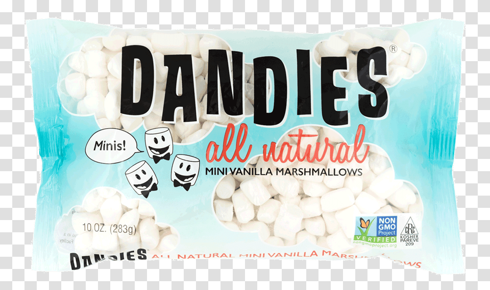 Dandies Mini Vegan Marshmallows Dandies Mini Vegan Marshmallows, Word, Sweets, Food Transparent Png