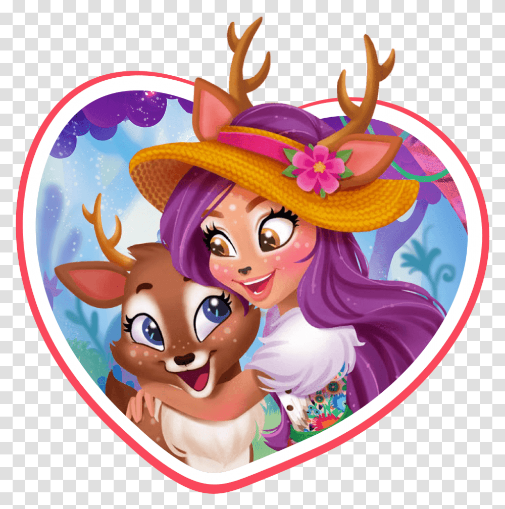 Danessa Deer And Sprint Character Thumbnail Characterimage Enchantimals Characters Danessa Deer, Hat, Person, Label Transparent Png