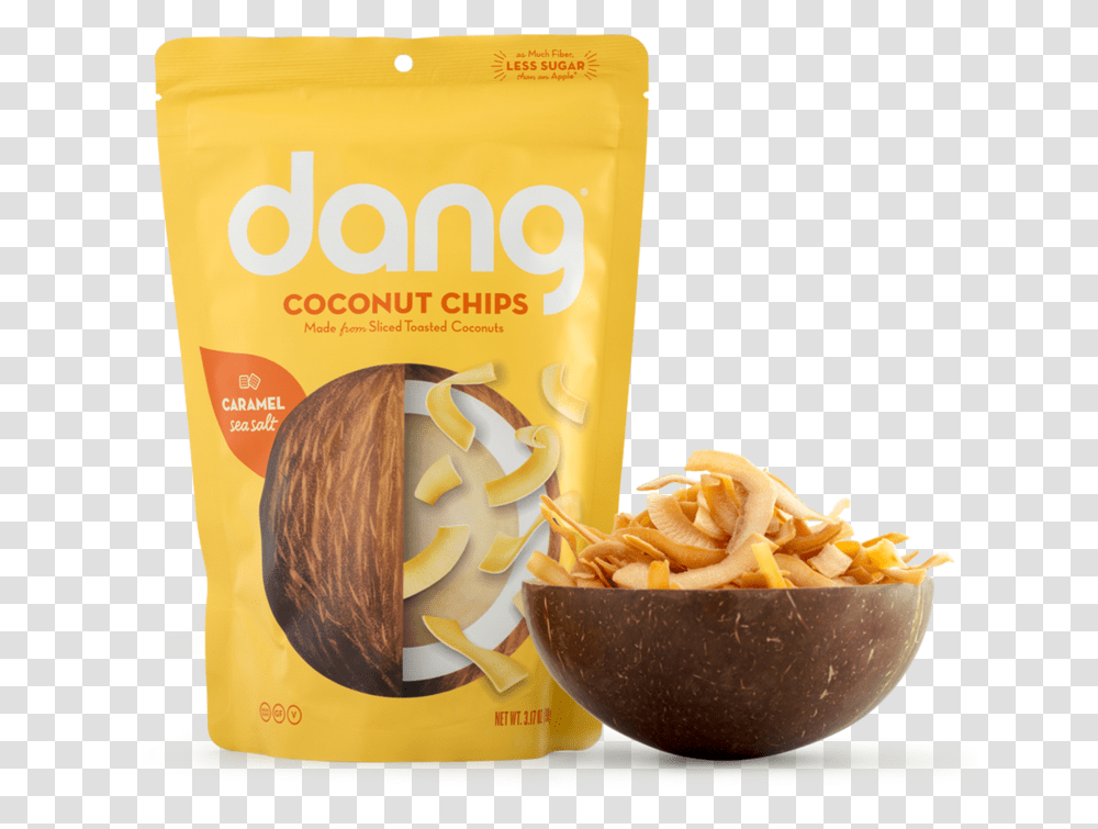 Dang Caramel Sea Salt Coconut Chips, Plant, Vegetable, Food, Fruit Transparent Png
