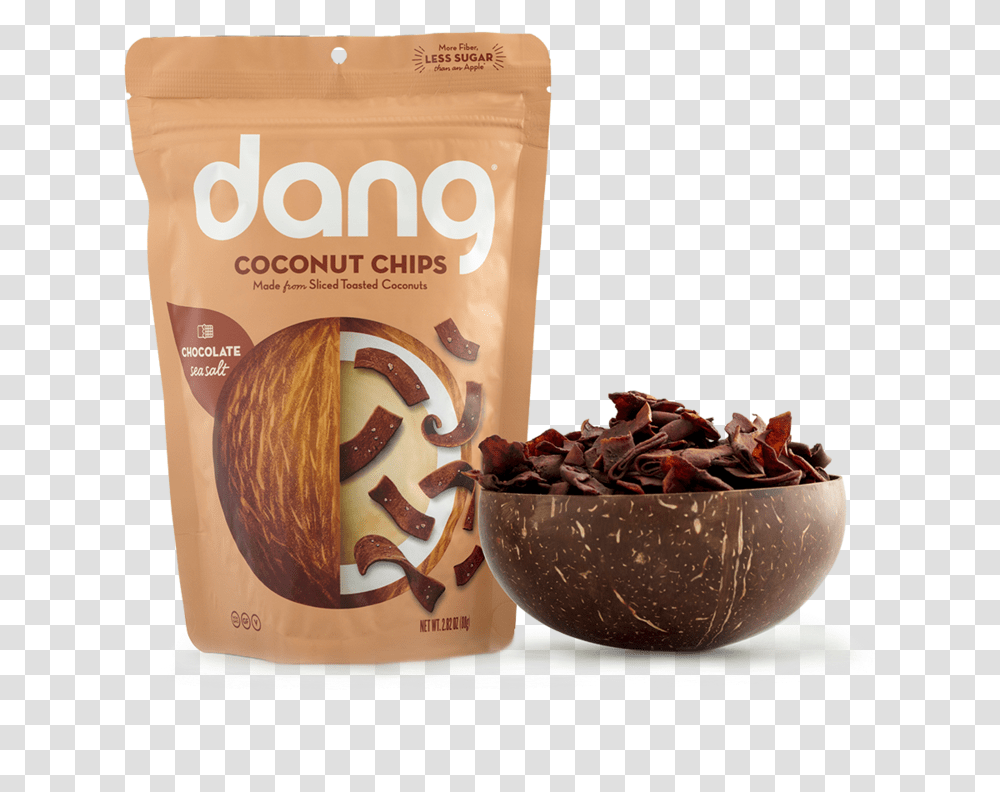 Dang Coconut Chips Chocolate Sea Salt, Plant, Vegetable, Food, Dessert Transparent Png