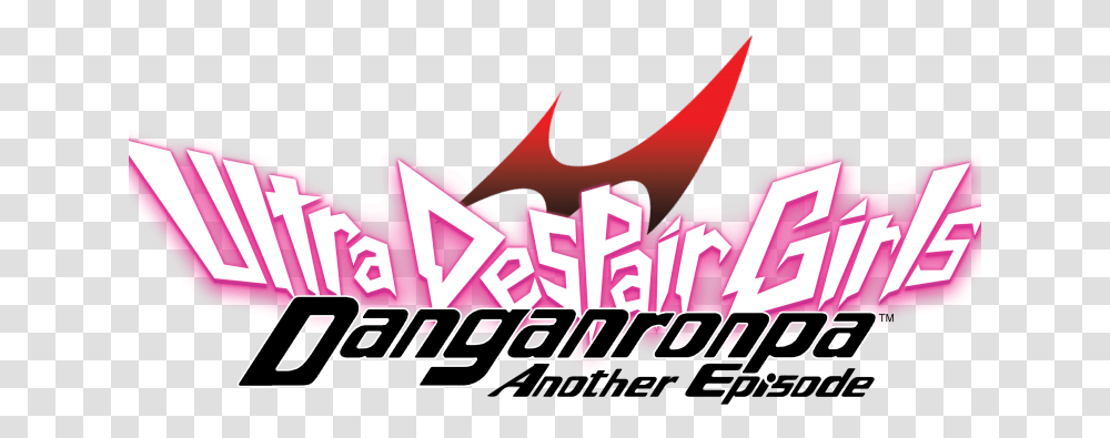 Danganronpa Another Episode Ultra Despair Girls Logo, Purple, Outdoors, Label Transparent Png