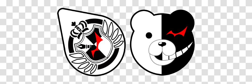 Danganronpa Monokuma Cursor Danganronpa, Symbol, Stencil, Emblem ...