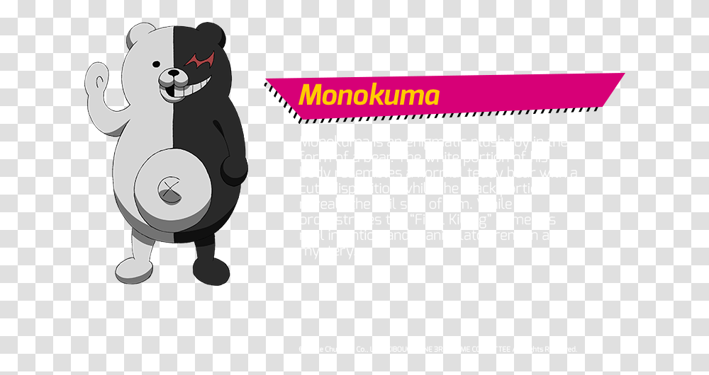 Danganronpa, Giant Panda, Bear, Mammal Transparent Png