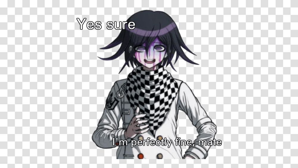 Danganronpa Whatsapp Stickers Stickers Cloud Sprites Kokichi Ouma, Clothing, Apparel, Person, Human Transparent Png