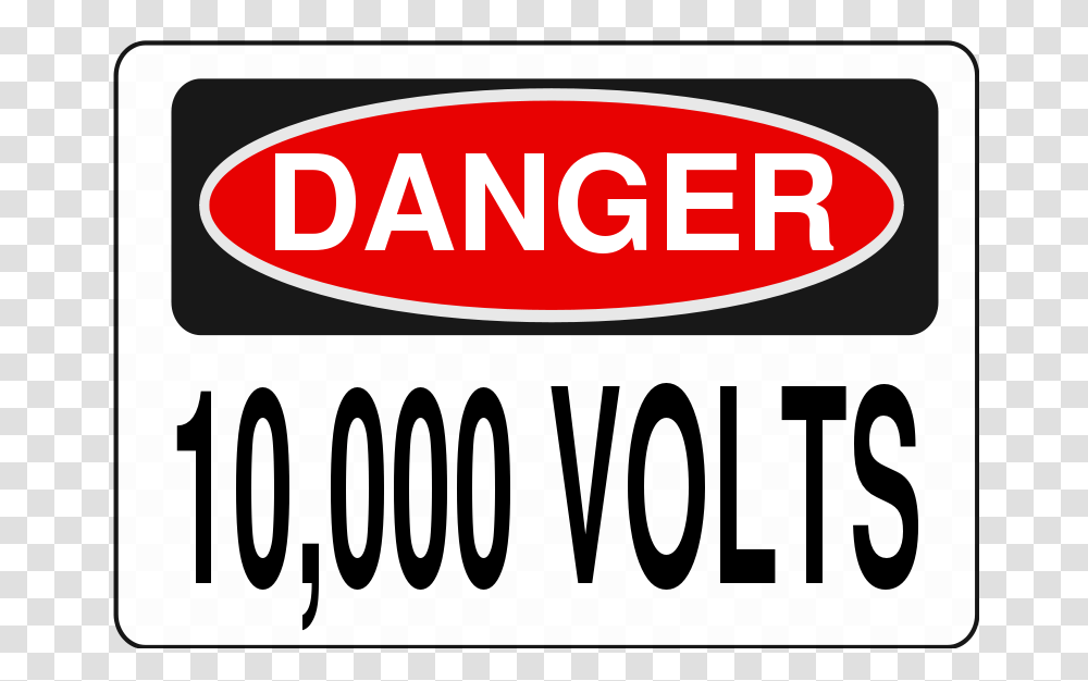 Danger 10 000 Volts, Technology, Label Transparent Png