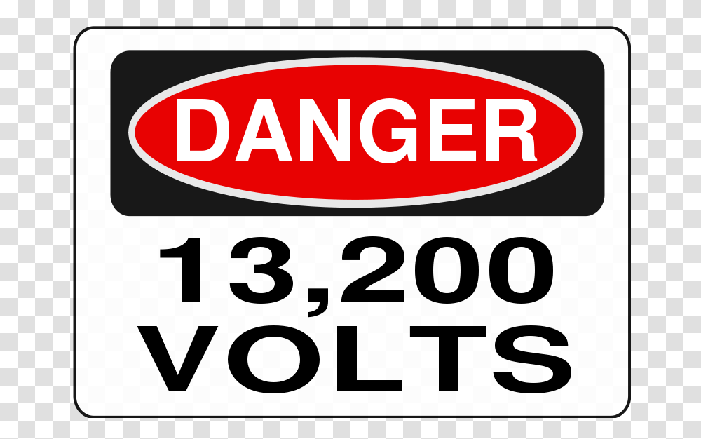 Danger 13 200 Volts (Alt, Technology, Number Transparent Png