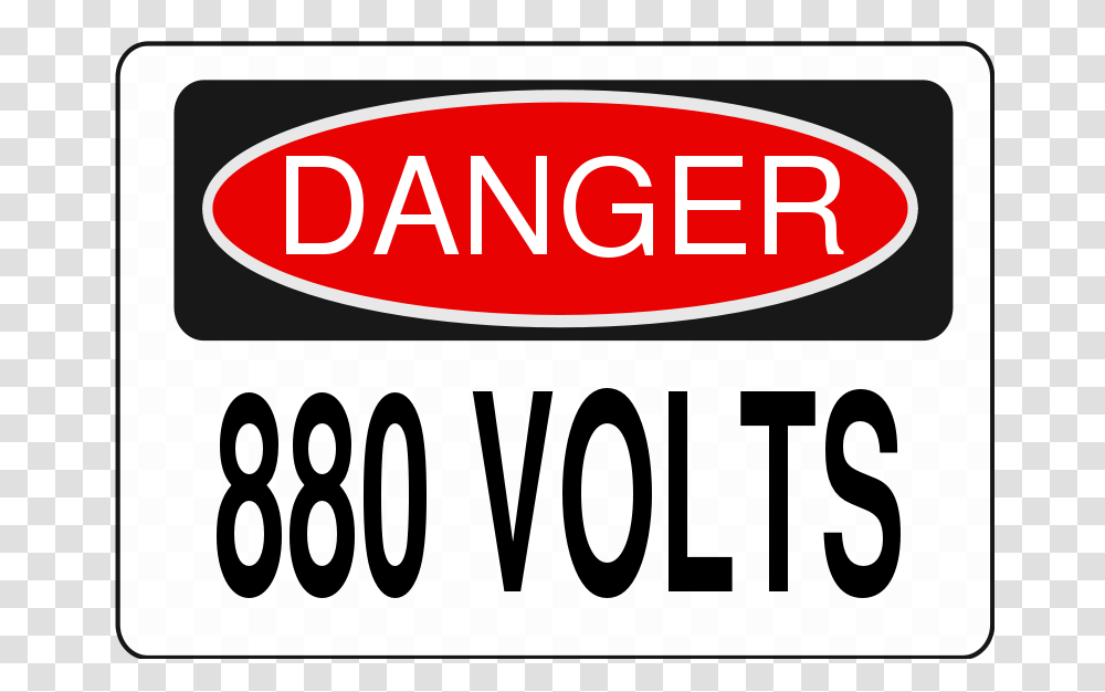 Danger 880 Volts, Technology, Number Transparent Png