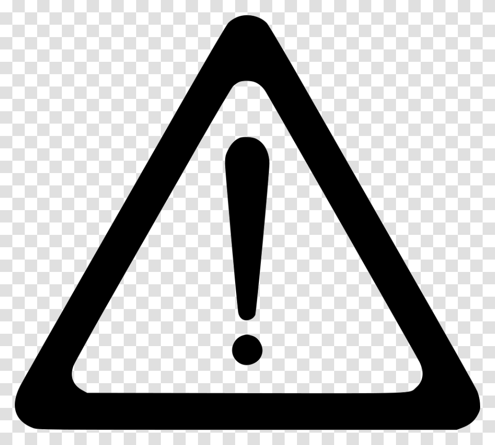 Danger Attention Warning Warning Sign Black And White, Triangle, Road Sign Transparent Png