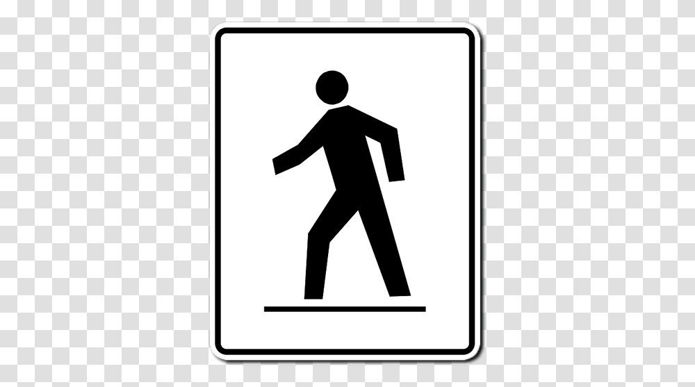 Danger Clipart Crosswalk Walk Signal, Person, Human, Road Sign Transparent Png