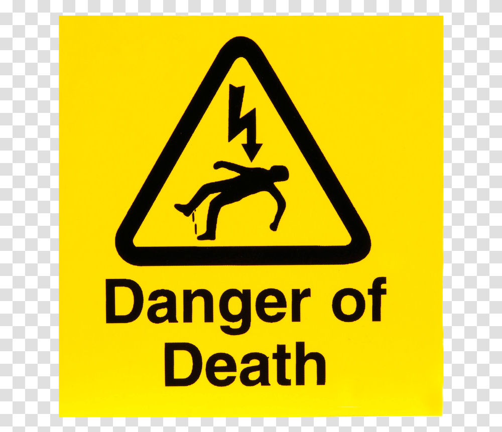Danger Clipart Volt Danger Of Death Sign, Road Sign Transparent Png