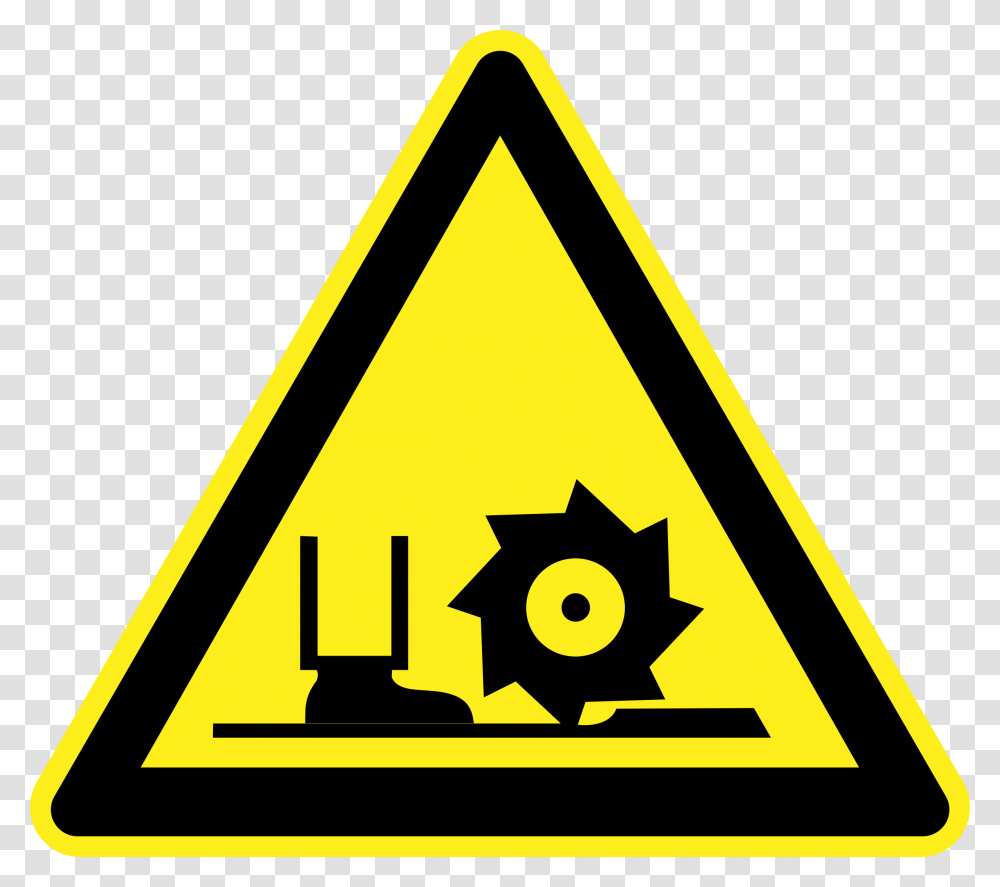 Danger Cutter Toe Loss Warning Sign Clip Arts Poster Acid And Alkalis, Triangle, Road Sign Transparent Png