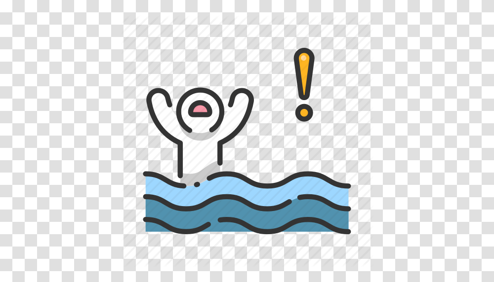 Danger Drowning Hand Help Rescue Sea Water Icon, Performer, Drawing Transparent Png