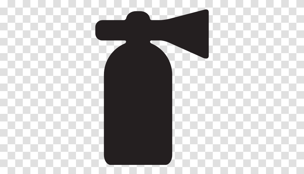 Danger Extinguisher Fire Flame Hot Jeopardy Icon, Silhouette, Symbol, Cross, Bottle Transparent Png