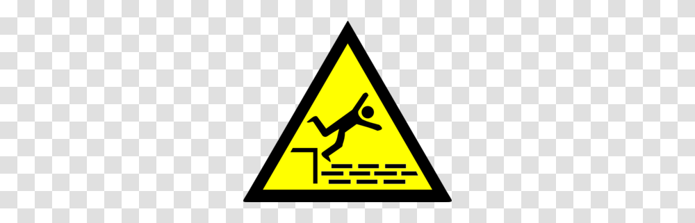 Danger Fall Clip Art, Triangle, Sign, Road Sign Transparent Png