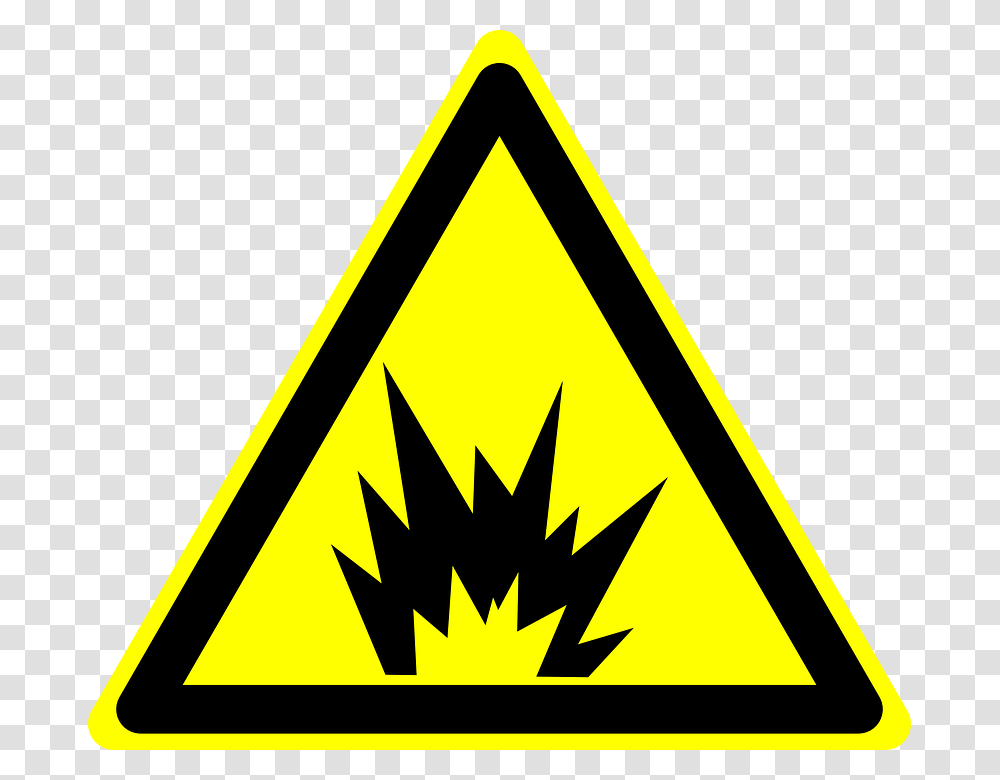 Danger Fire Clipart, Triangle, Sign, Road Sign Transparent Png