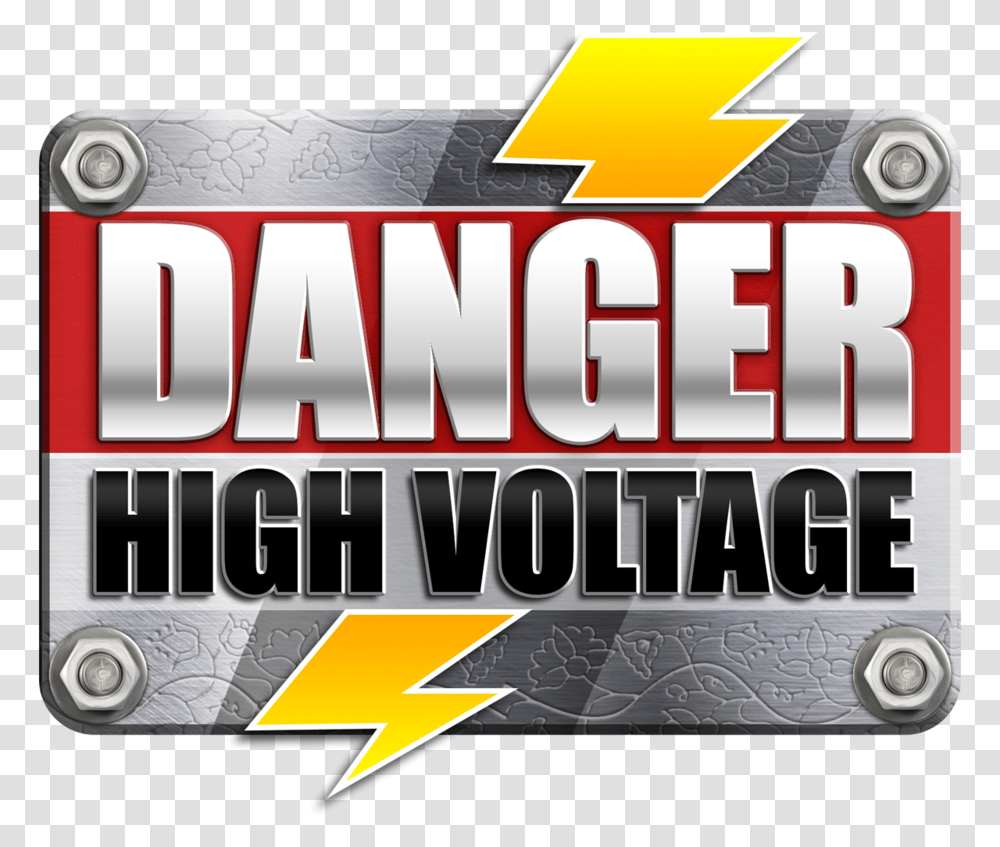 Danger High Voltage Slot Machine, Word, Alphabet Transparent Png