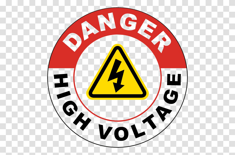 Danger High Voltage Symbol, Label, Triangle, Sticker Transparent Png