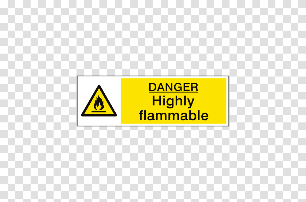 Danger Highly Flammable Sign Pvc Safety Signs, Label, Road Sign Transparent Png