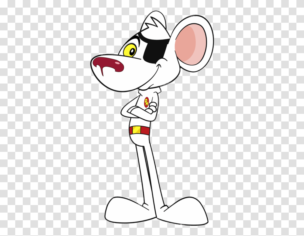 Danger Mouse Arms Crossed, Kicking Transparent Png