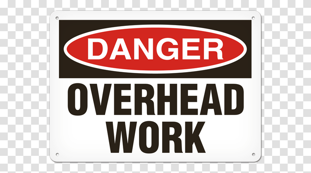 Danger Overhead Work Signs, Label, Word, Face Transparent Png