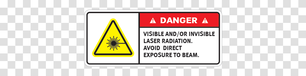 Danger Visible Andor Invisible Laser Radiation Danger Invisible Laser Light, Road Sign, Texting Transparent Png