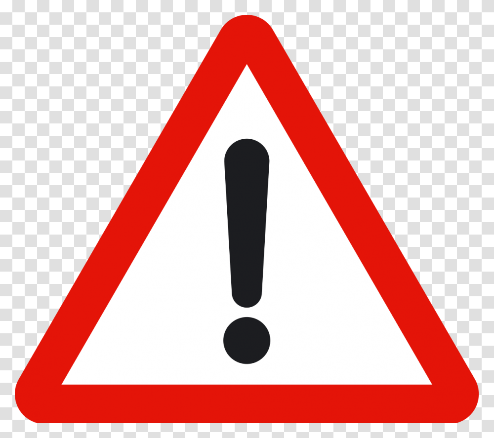 Dangerous Curse To Left Road Sign Achtung Svg, Triangle Transparent Png