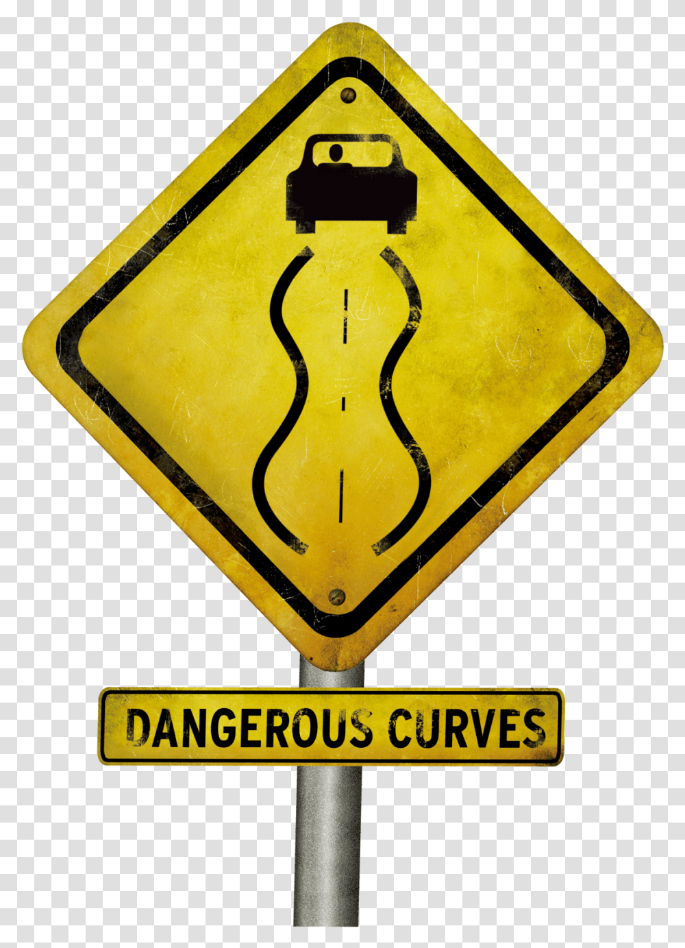 Dangerous Curves, Sign, Road Sign Transparent Png