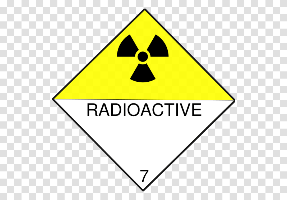 Dangerous Goods Radioactive Material, Triangle, Sign, Plectrum Transparent Png