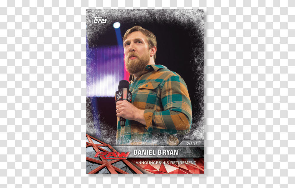 Daniel Bryan 2017 Wwe Road To Wrestlemania Base Cards Magento Placeholder, Person, Face, Crowd, Microphone Transparent Png