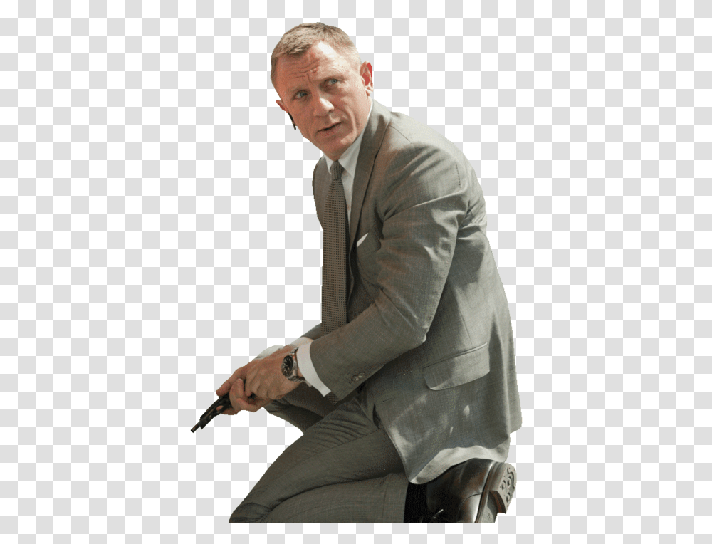 Daniel Craig Wear Omega, Suit, Overcoat, Person Transparent Png
