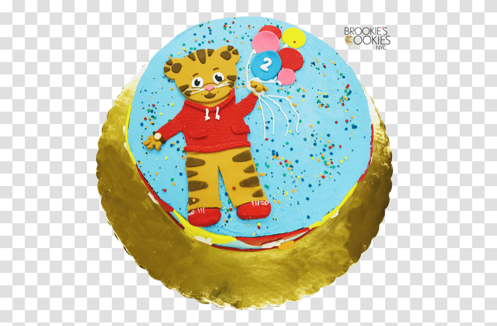 Daniel Tiger Cake Birthday Cake, Dessert, Food, Icing, Cream Transparent Png