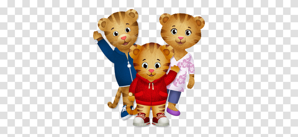 Daniel Tiger Waving, Toy, Doll, Plush, Sweets Transparent Png