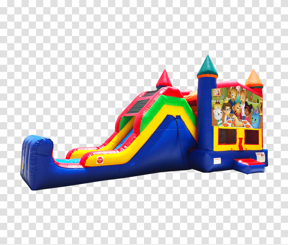 Daniel Tigers Neighborhood Super Combo In Bouncer Slide, Inflatable, Play Area, Playground, Toy Transparent Png