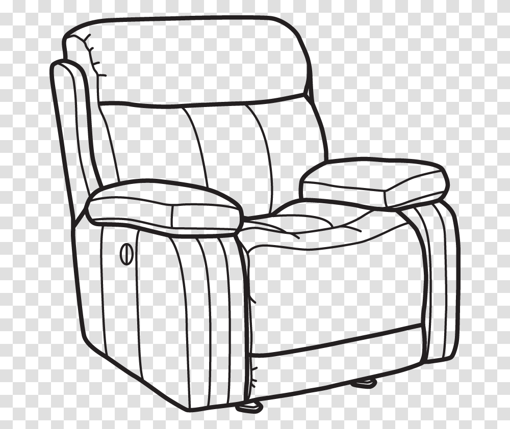 Danika Fabric Power Gliding Recliner Power Recliner Club Chair, Furniture, Armchair, Couch Transparent Png
