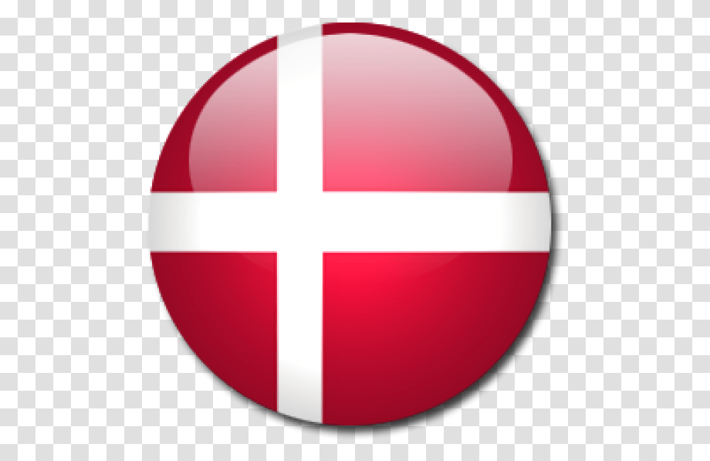 Danish Flag Denmark Circle Flag, Balloon, Sign, Road Sign Transparent Png