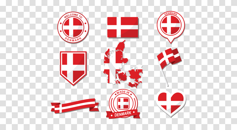 Danish Flag Vector, Logo, First Aid, Label Transparent Png
