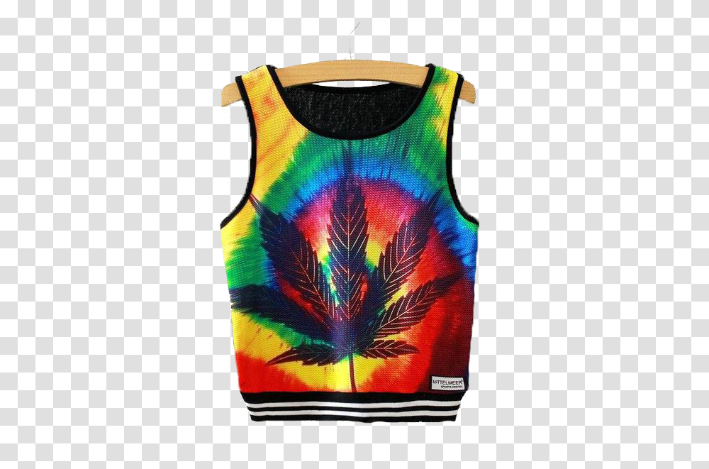 Dank Master Apparel Weed Clothing Marijuana Fashion Tie Dye Marijuana Crop Tops, Vest, Lifejacket, Tattoo, Skin Transparent Png