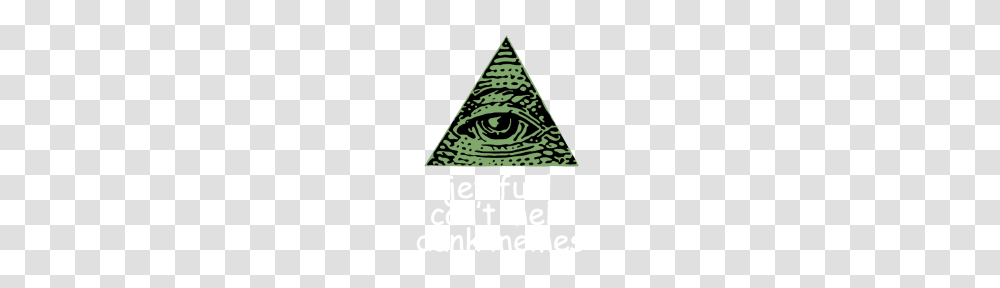 Dank Memes Illuminati Eye Graphic Tee For Women Te, Triangle Transparent Png