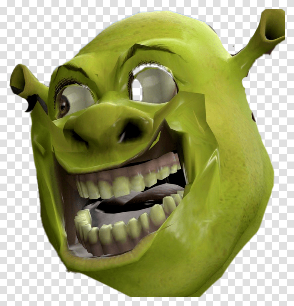 Dank Shrek Face, Toy, Green, Alien, Teeth Transparent Png