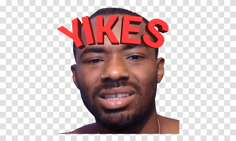Dankquan New Yikes Emote For Adult, Face, Person, Beard, People Transparent Png
