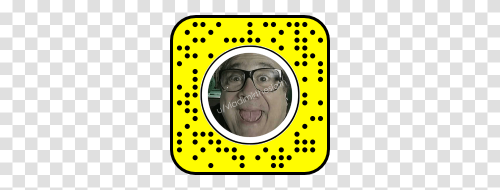 Danny Devito Popping Up And Saying Egg Snaplenses, Face, Person, Glasses, Head Transparent Png