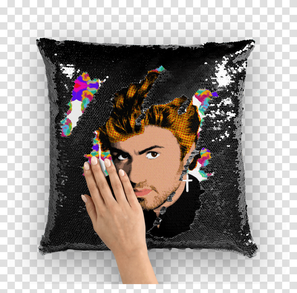 Danny Devito Sequin Pillow, Cushion, Person, Human Transparent Png