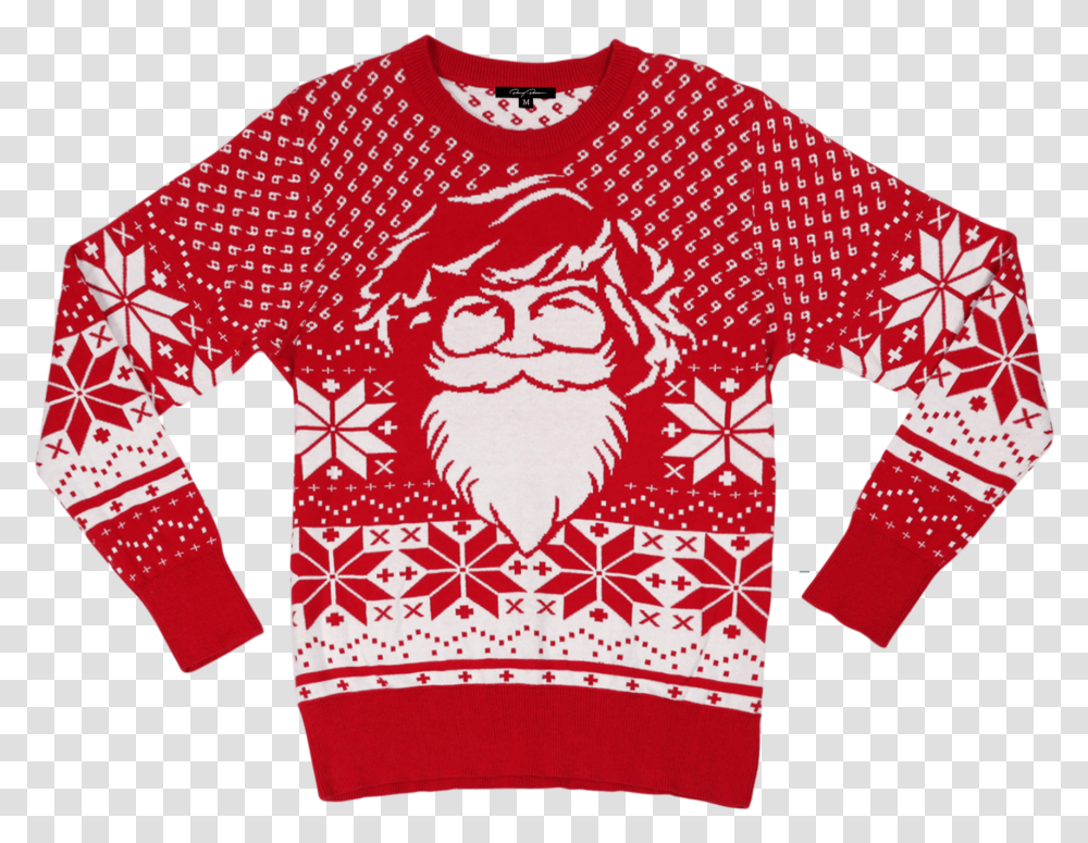 Danny Duncan Ugly Christmas Sweater Long Sleeve, Clothing, Apparel, Shirt, Sweatshirt Transparent Png