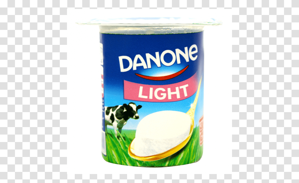 Danone Light Plain Yogurt, Dessert, Food, Tin, Can Transparent Png