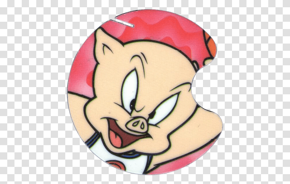 Danone Space Jam 06 Porky Pig Cartoon, Logo, Trademark, Tattoo Transparent Png
