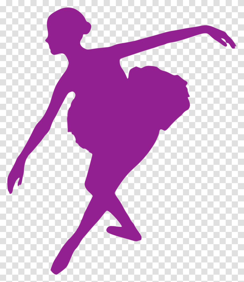 Danse Clipart Dinner Dance Purple Ballerina, Person, Silhouette, Leisure Activities, Dance Pose Transparent Png
