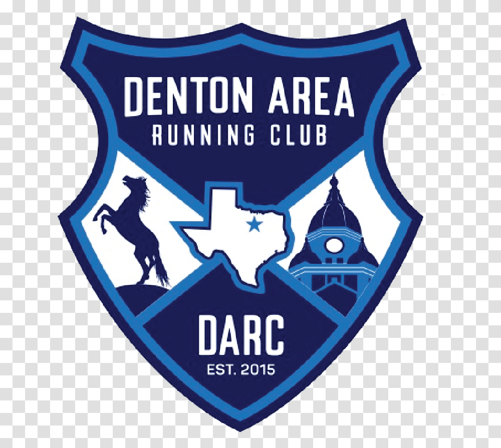 Darc Logo Shield Denton Area Running Club, Trademark, Poster, Advertisement Transparent Png