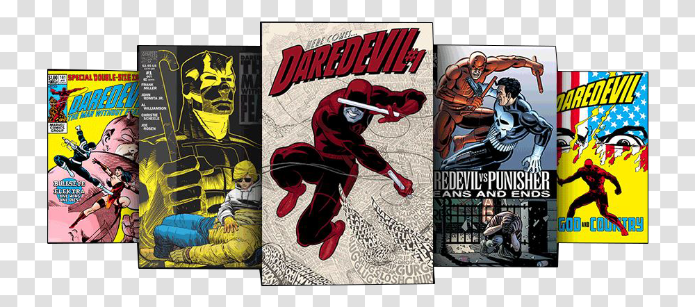 Dardevil Spider Man, Collage, Poster, Advertisement, Person Transparent Png